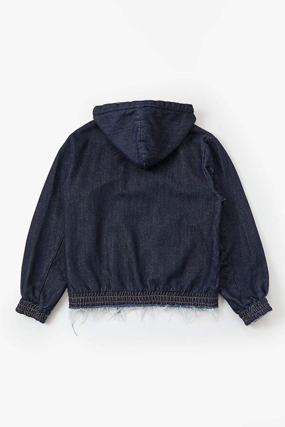 Loose twist yarn denim zip-up hoodie / ルーズ ツイスト ヤーン デニム ジップアップ フーディー
