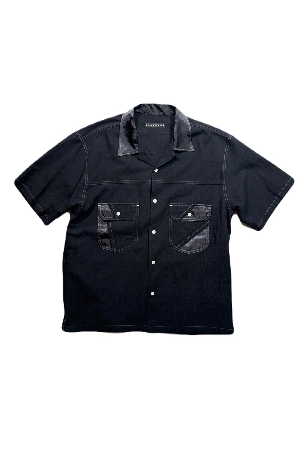 CO/W VIYELLA SHIRT / コットン ビエラ ショートスリーブ オープンカラーシャツ