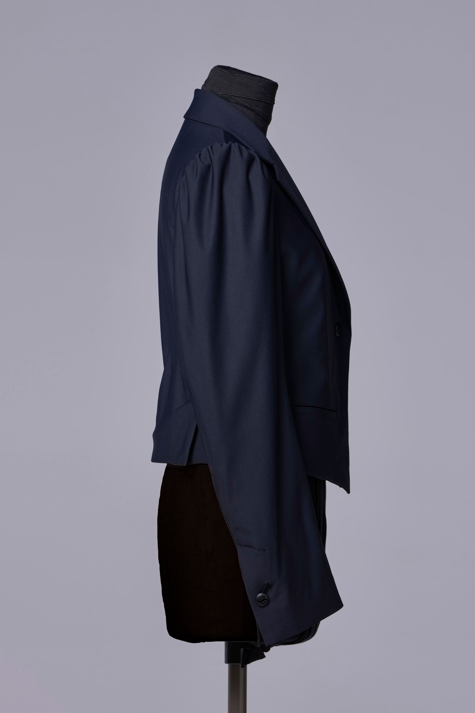 RecyclePE Jersey Puff Shoulder Short Jacket / パフショルダー ショートジャケット