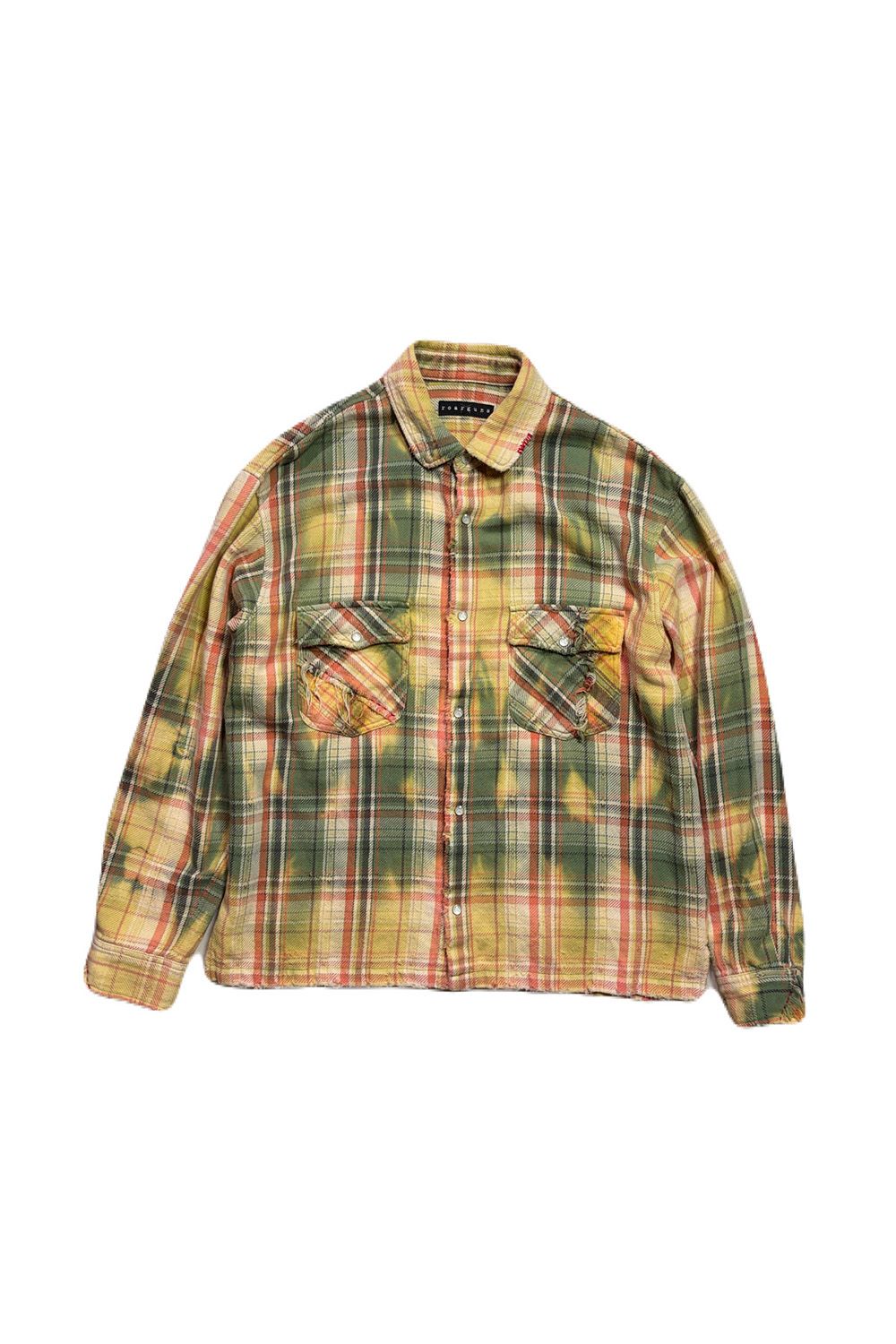 CO CHECK SHIRT / Peace / コットン チェック シャツ Peace METAL HOTFIX
