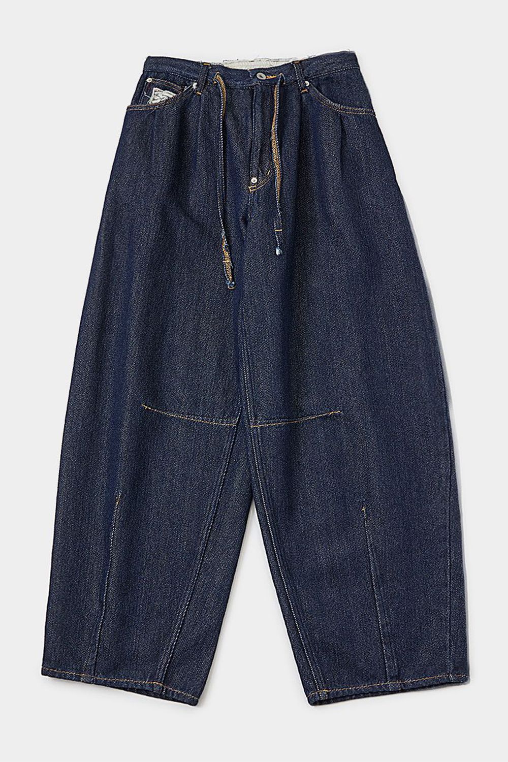 Loose twist yarn denim barrel PT / ルーズ ツイスト ヤーン デニム バレル パンツ