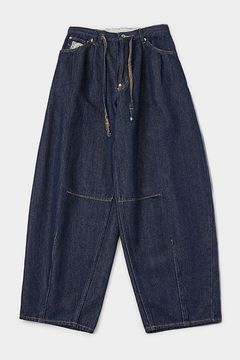 Loose twist yarn denim barrel PT / ルーズ ツイスト ヤーン デニム バレル パンツ