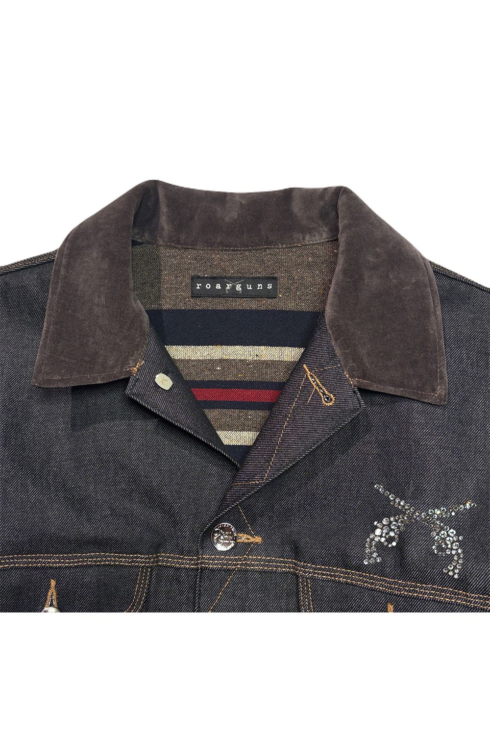 VIN/DEN/JK SWAR / ヴィンテージ デニム ジャケット / スワロフスキークリスタル