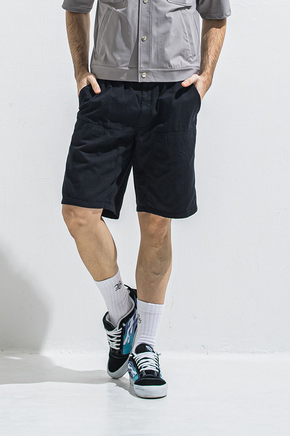 DOUBLE KNEE SHORTS / ダブルニー ショーツ