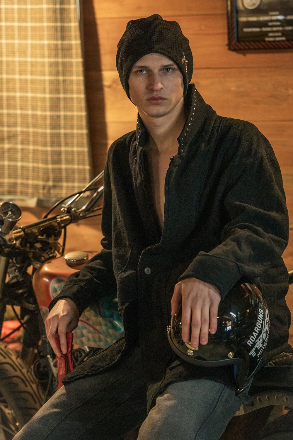 FLEECE STUDZ JKT CRY / フリース スタッズ ジャケット / クリスタルクロスガン