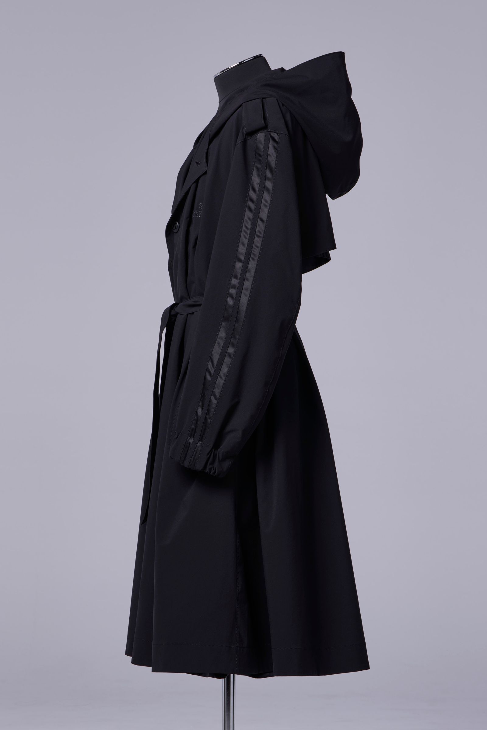 Sustainable Tuffeta Line Big Silhouette Hoodie / ライン ビッグシルエット フーディー