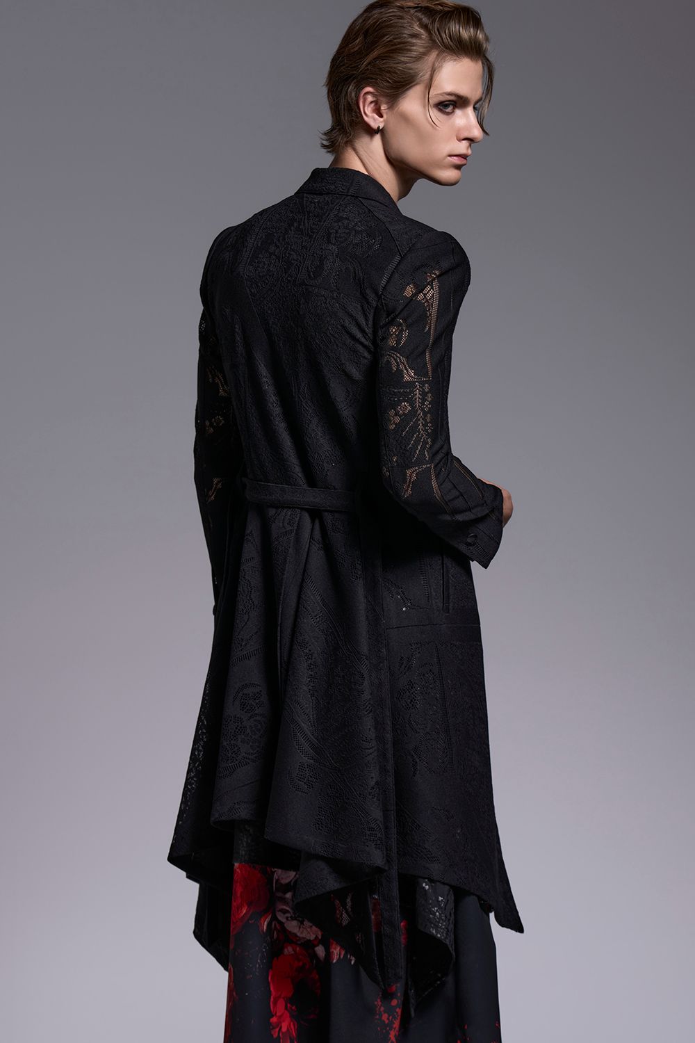 CROSS-Lace Flare Jacket / クロスレース フレアジャケット