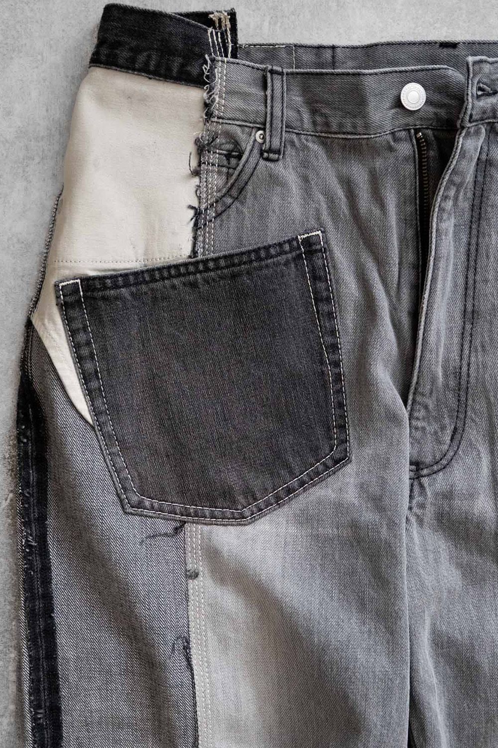 CENTER SEAM LOOSE FIT / センターシーム ルーズ フィット リメイク デニム