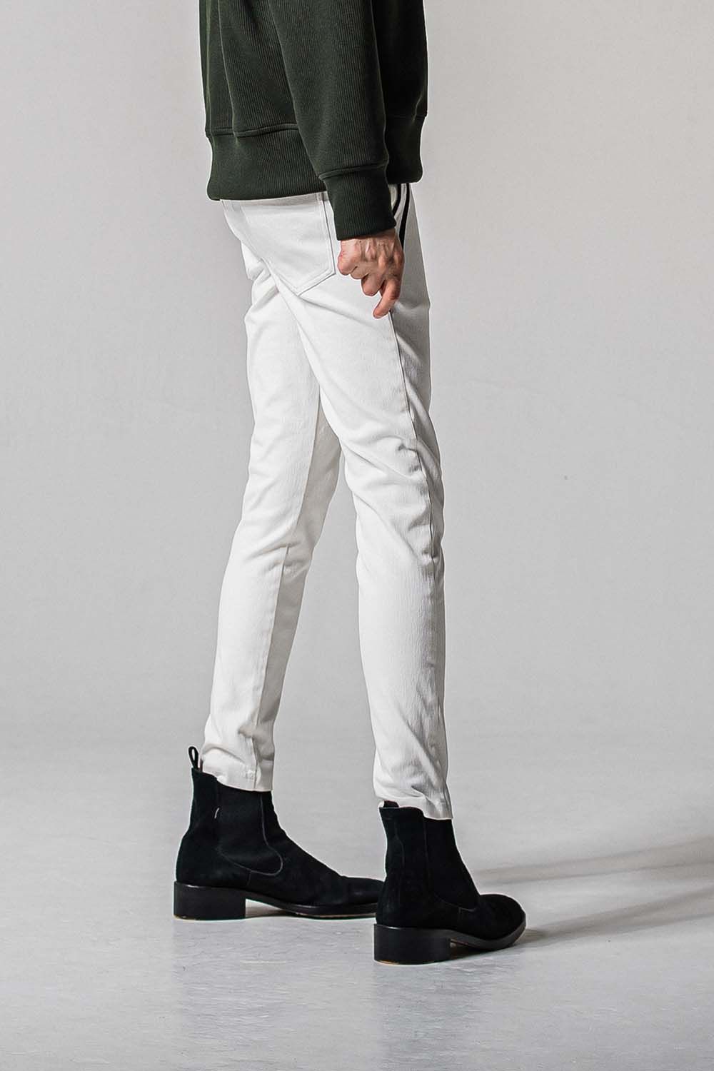 EX DENIM JERSEY EDGE PT / デニム ジャージ エッジ ラインパンツ