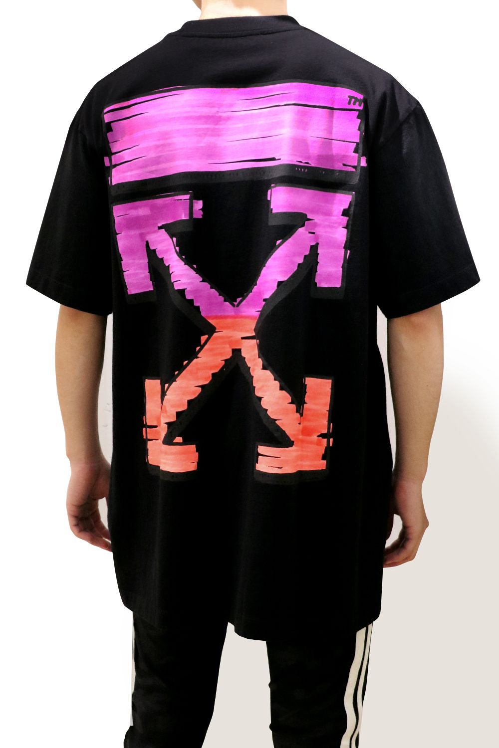 OFF-WHITE - MARKER PRINT S/S OVER TEE | laid-back