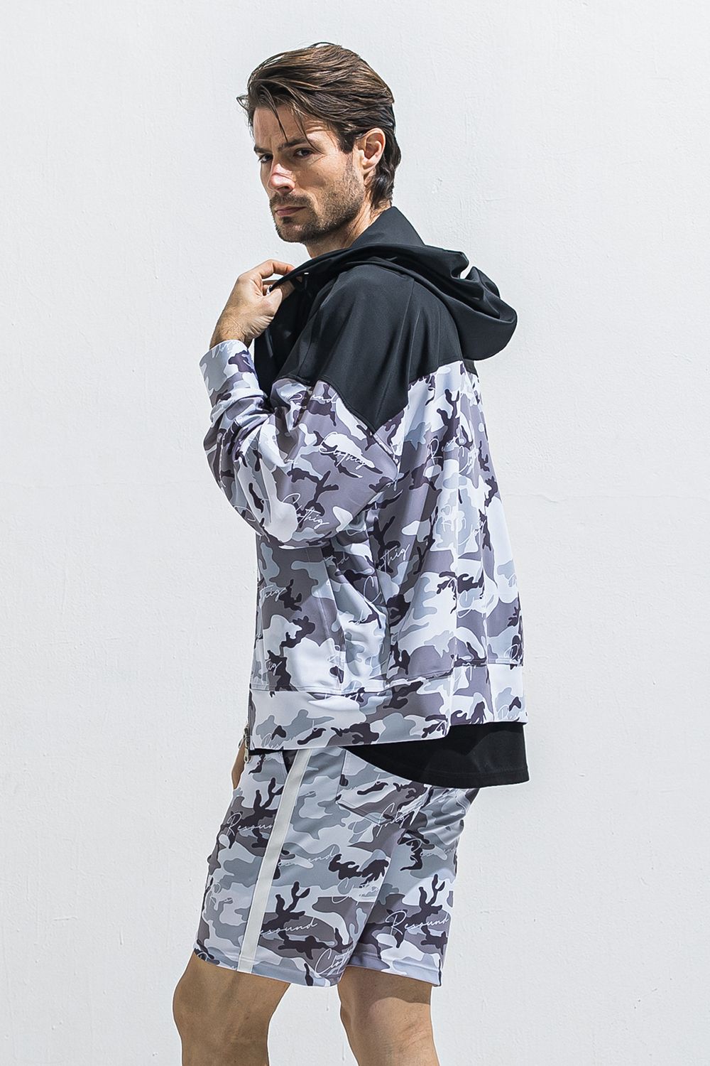 RUSH OVER ZIPUP HOODIE / オーバーサイズ ジップアップ ラッシュパーカー