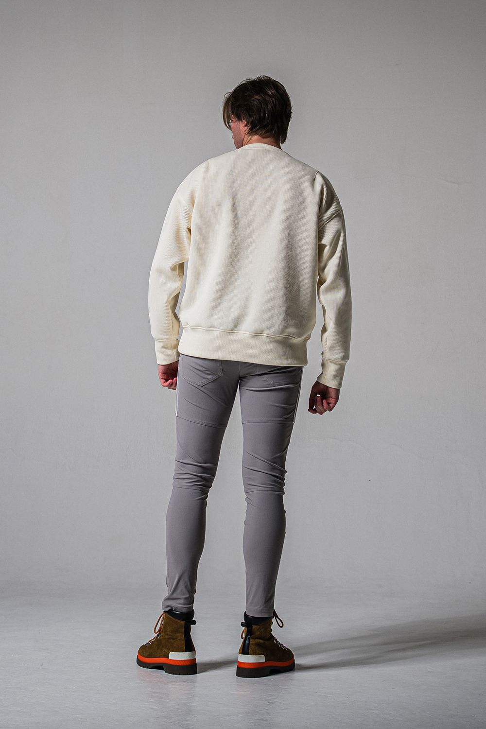 AZE MILITARY DROP TRAINER / 畔編み ミリタリー ドロップ トレーナー