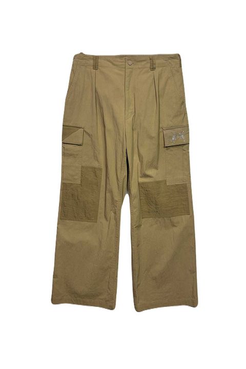 N/C GABA CARGO/CRY / コットン ナイロン カーゴ パンツ クリスタルクロスガン