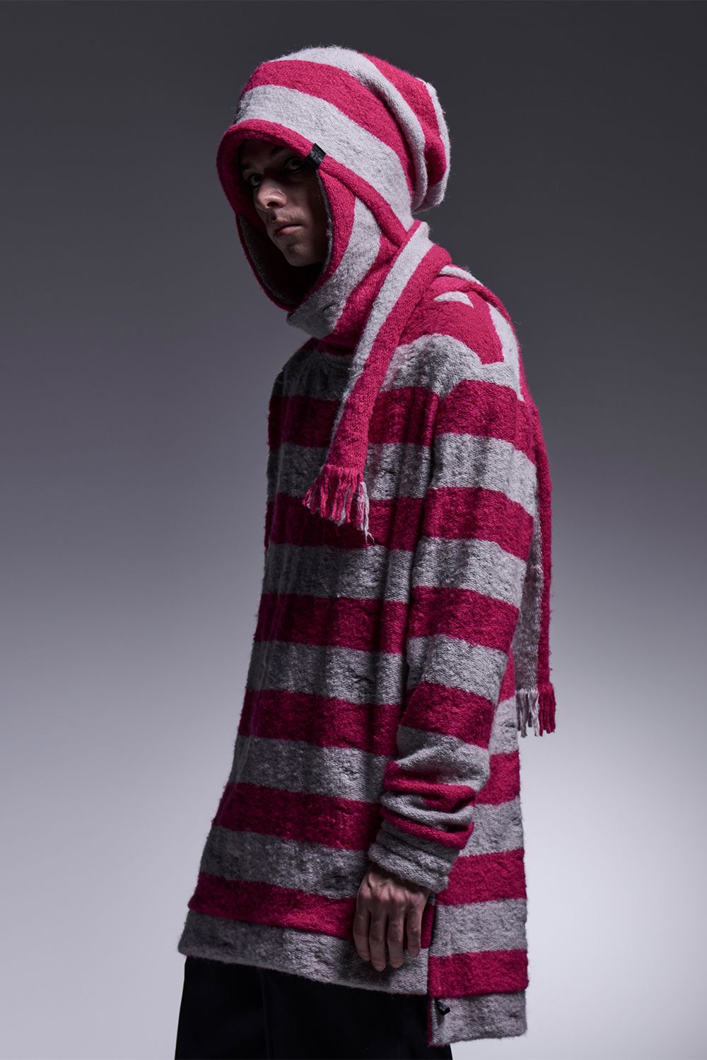 Border Stole Cap / ボーダー ストールキャップ