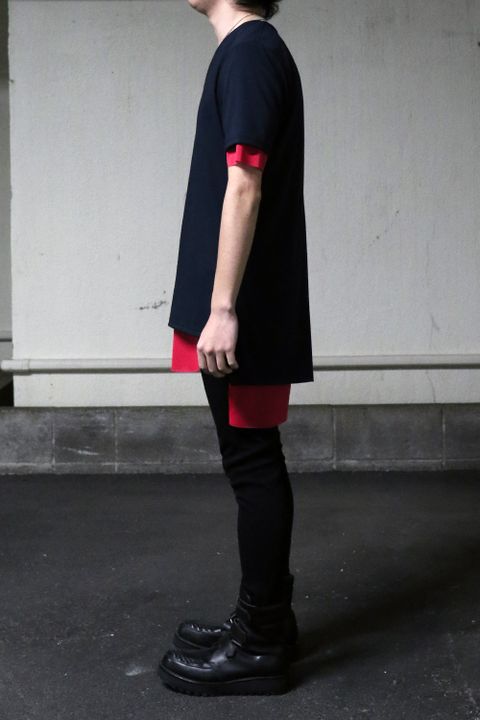 kiryuyrikのレイヤードTシャツとTHE ONENESSのご予約受付中のロングジャケットスタイル