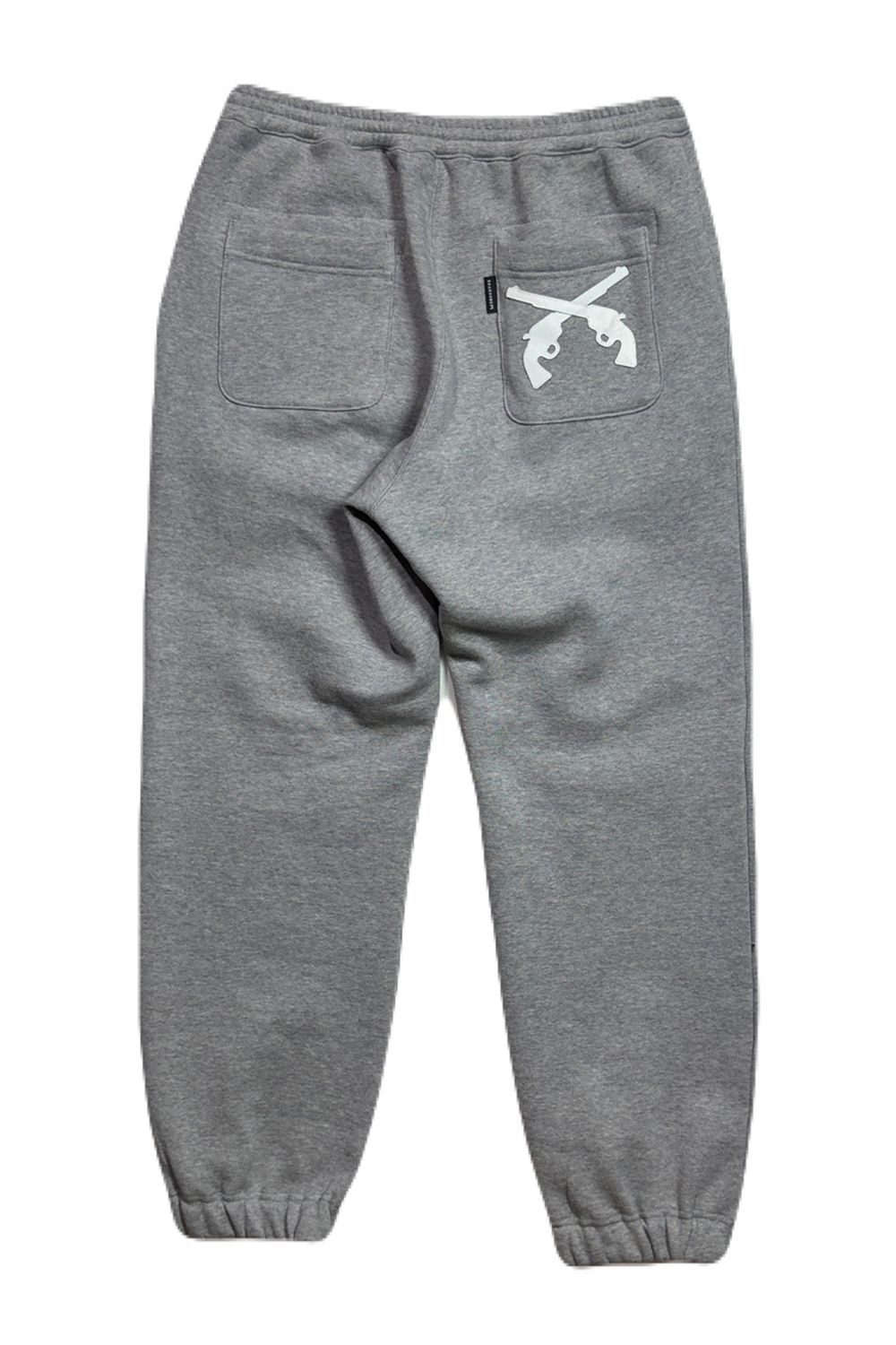 LEATHER PATCH PANTS / レザー パッチ スウエット パンツ