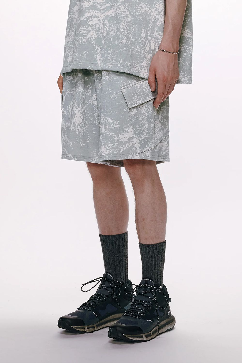 20//1 RECYCLE SUVIN ORGANIC COTTON KNIT CARGO SHORTS / リサイクルスビン オーガニックコットン 度詰め天竺 カーゴショーツ