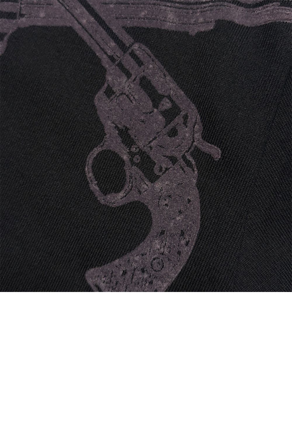 ARCHIVE VN/TEE FLOCK / アーカイブ Vネック Tシャツ フロッキープリントクロスガン