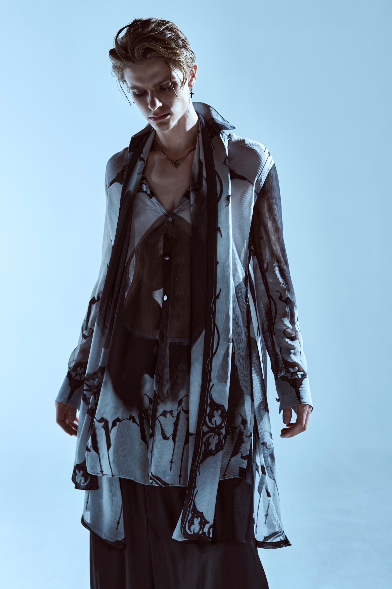 Decorative YOURYU Flare Shirt / デコラティブ楊柳 フレアシャツ