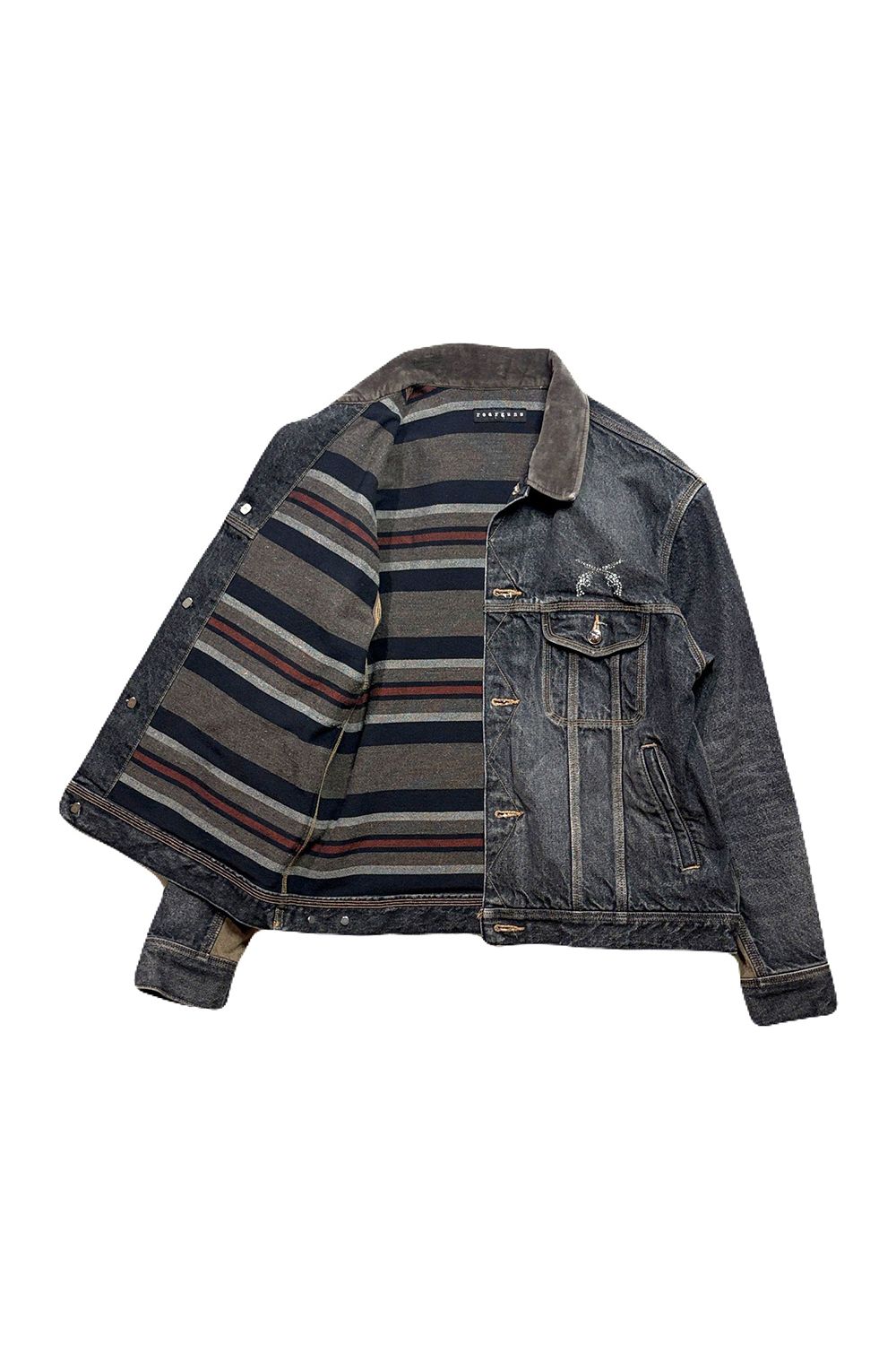 VIN/DEN/JK USED/SWAR / ユーズド ヴィンテージ デニム ジャケット / スワロフスキークリスタル