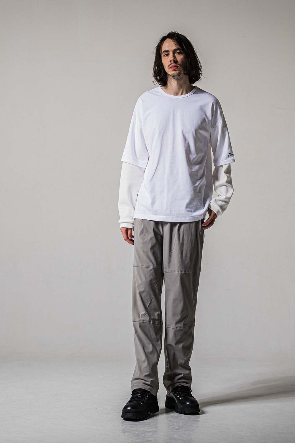 JOHNSON LINE NYLON WIDE PT / ジョンソン ナイロン ラインワイドパンツ