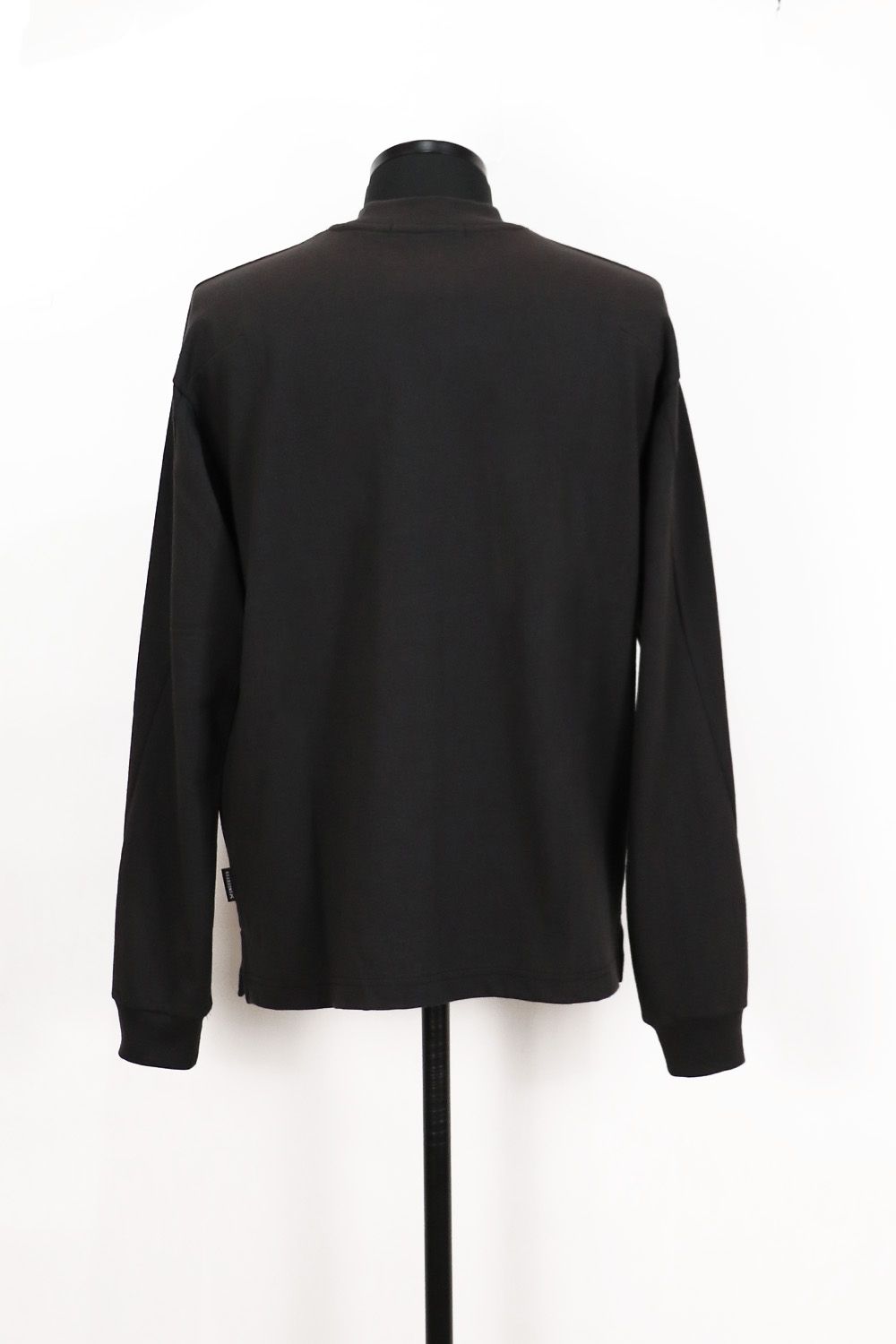 POCKET L/S T CRY / ポケット ロングスリーブ モックネック Tシャツ クロスガンクリスタル