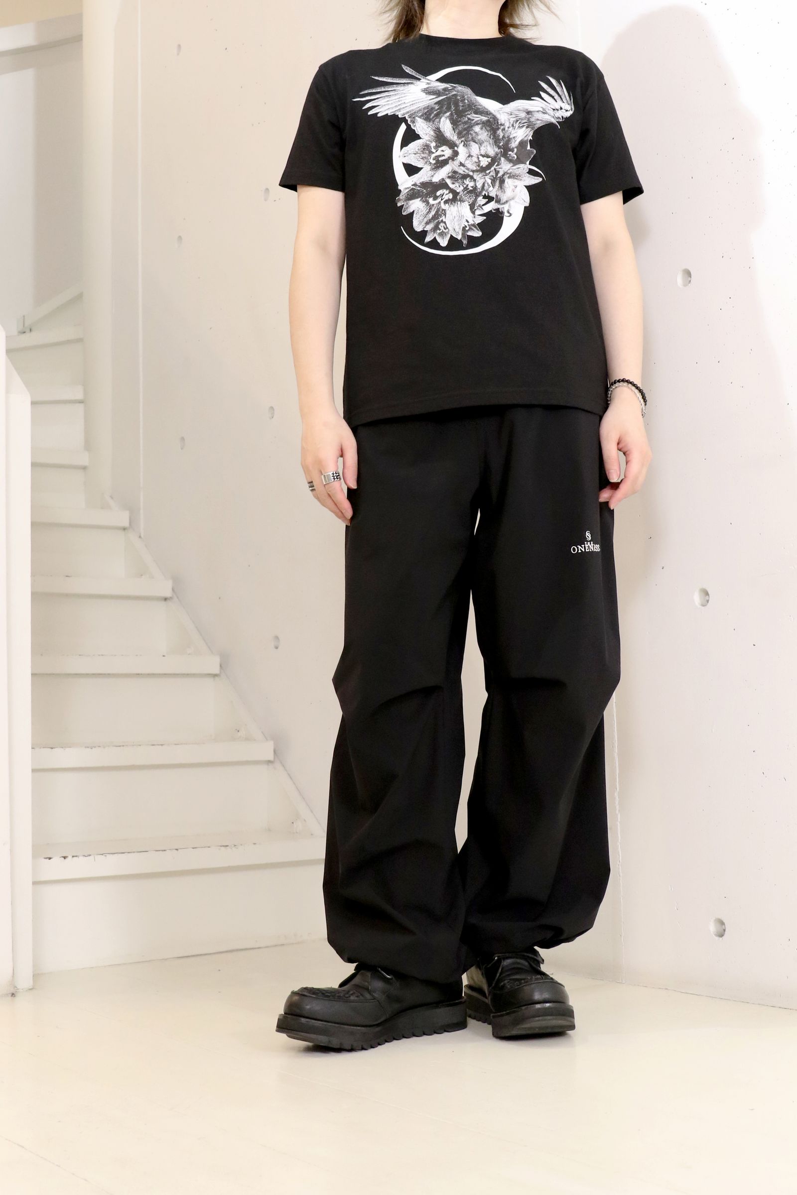 Sustainable Tuffeta Line Loose Pants / ライン ルーズパンツ