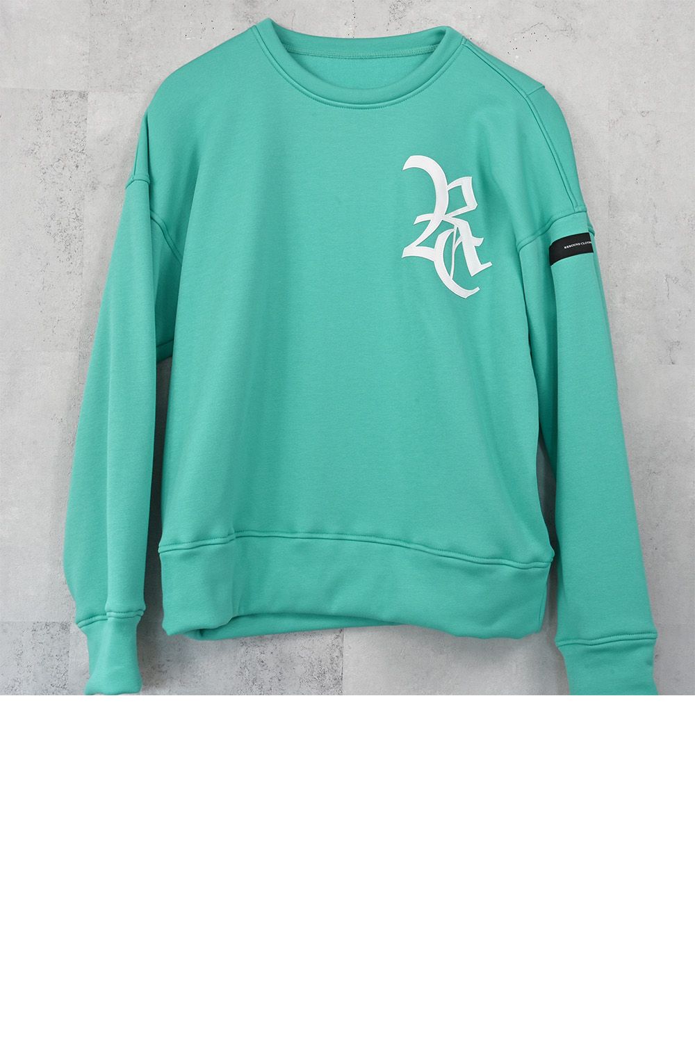 RC velours fleece drop trainer / RCロゴ 裏起毛 ベロア フリース ドロップショルダー ルーズトレーナー