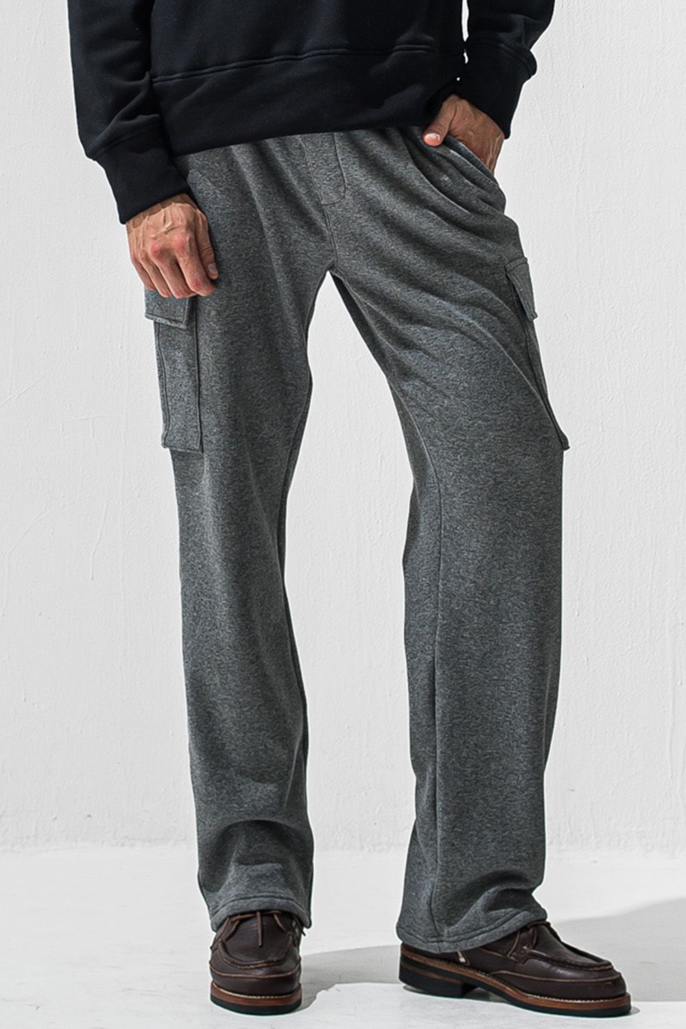 VELOURS FLEECE HEAD CARGO / ベロア フリース ヘッド ワイド カーゴパンツ