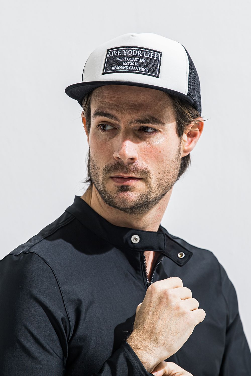 LIVE MESH CAP / ロゴワッペン メッシュ ベースボール キャップ