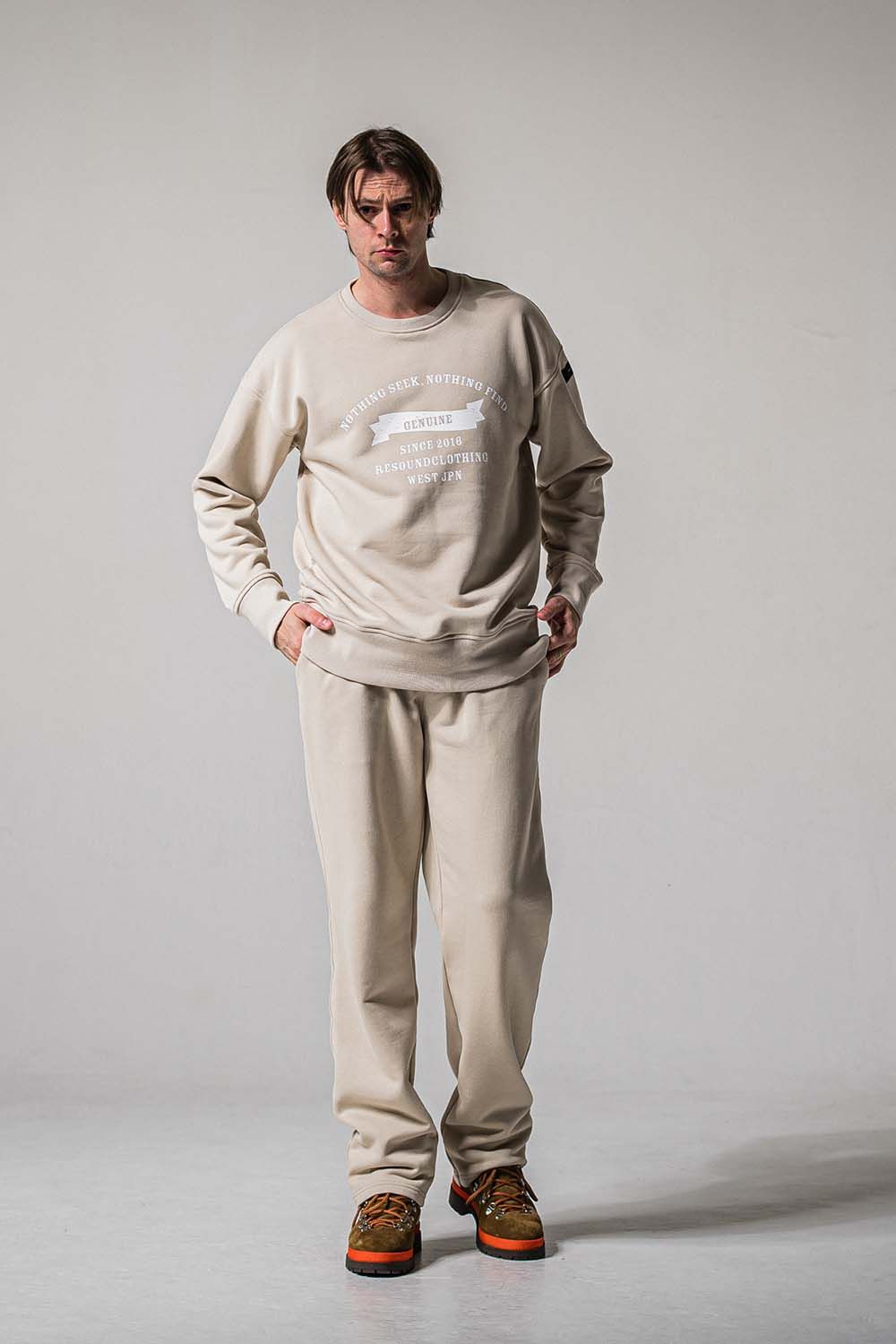 HF URAKE WIDE TUCK PANTS / 裏毛 ワイドタックパンツ