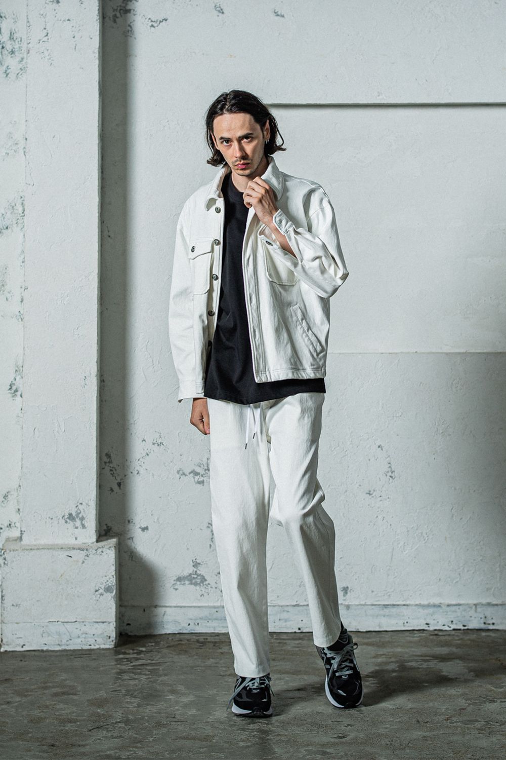 RESOUND CLOTHING - EX DENIM JERSEY WIDE PT / EXデニム