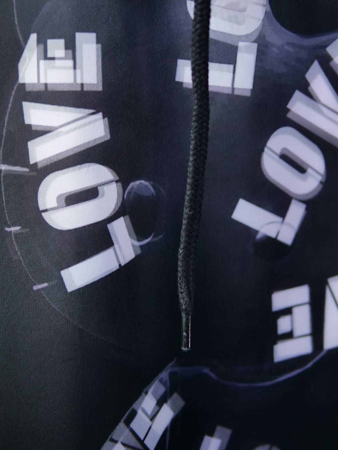 【3Dハローキティデザイン】TR-122 アートパーカー / サンリオ / BLACK / ユニセックス