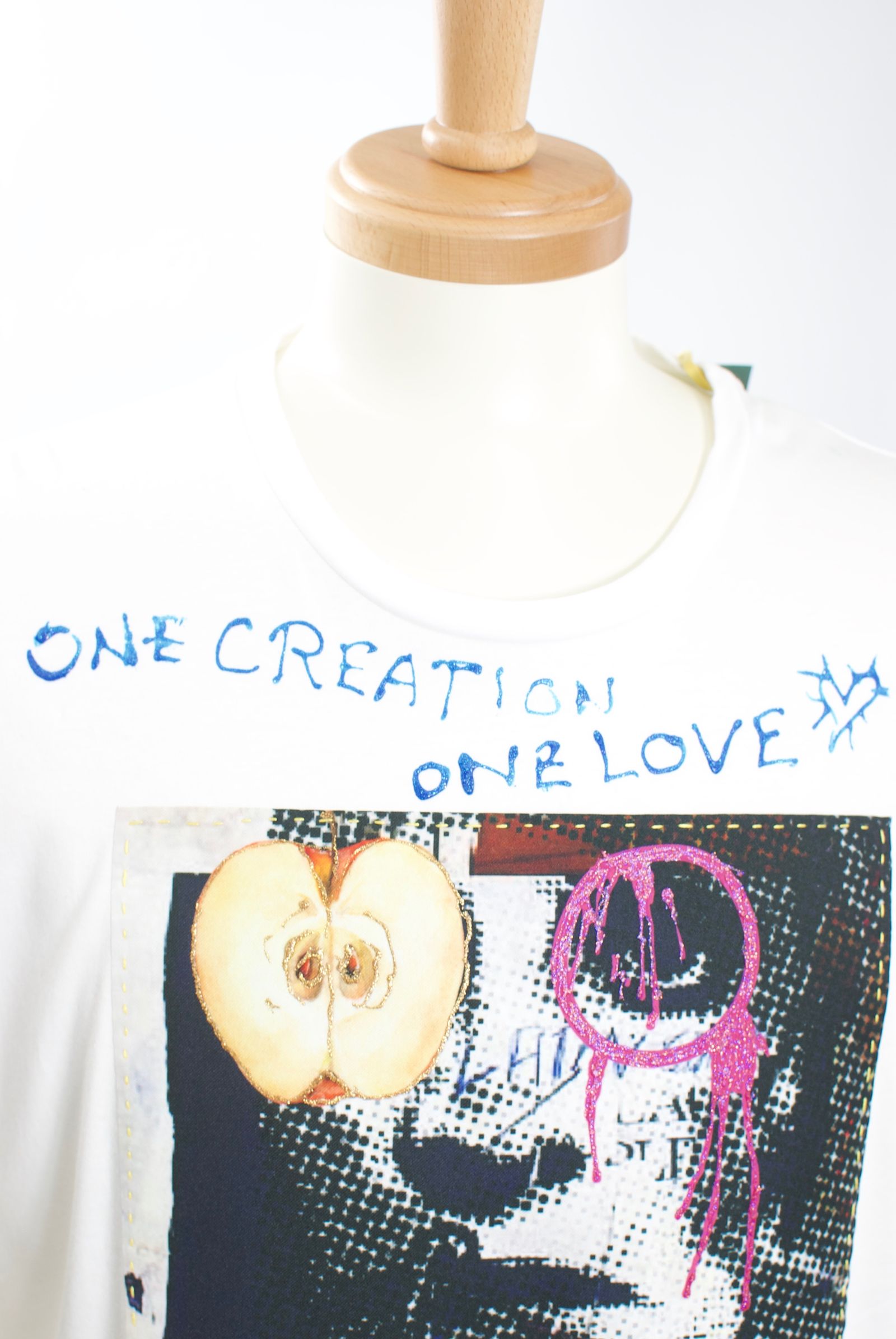 ONE-694 ZULUCKY 46サイズ /  ハンドメイド / LANDER BLUE 別注モデル  / 1点もの /アートTシャツ