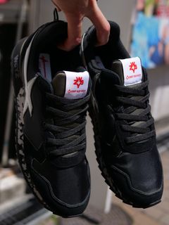 JET-M / BLACK×CAMO /ローカットスニーカー「スウェード×ナイロン×レザーの異素材コンビネーション」