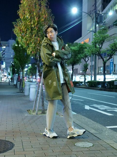 「ONEMADE×LanderBlue」 別注のモッズコートコーディネート③