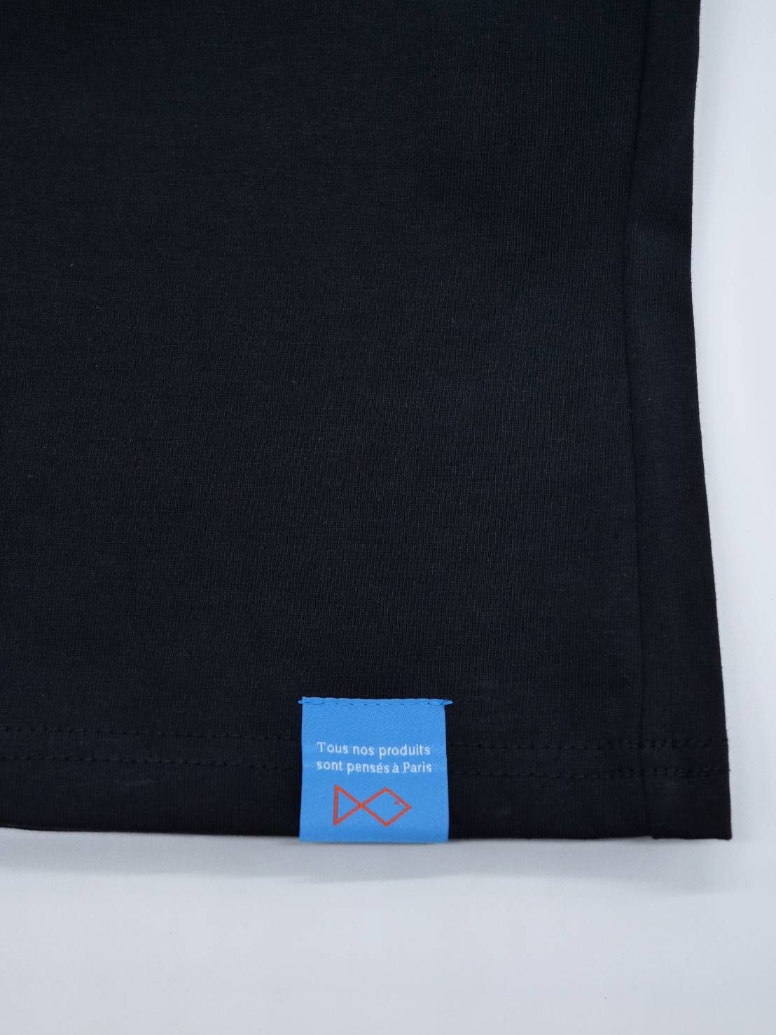 【LEON掲載】 ハートデザイン/ 刺繍Tシャツ/ BLACK / 半袖Tシャツ