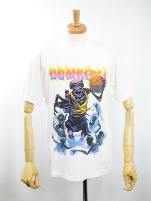 BASKET BONES BOX T SHIRT / WHITE / 白色 / オーバーサイズ  / USA産コットン / ヘビーオンス /厚手
