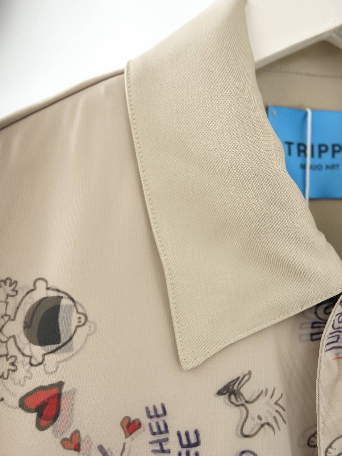 【スヌーピーシリーズ】 TR-014 / コーチジャケット / PEANUTS / SNOOPY / ライセンス商品 / 3Dアート / スヌーピーデザイン / BEIGE / UNISEX