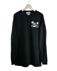 【豪華な刺繍】LANDER BLUE オリジナル / 長袖Tシャツ / ロングTシャツ / BLACK / ブラック / 刺繍 / 1ポイント / ユニセックス