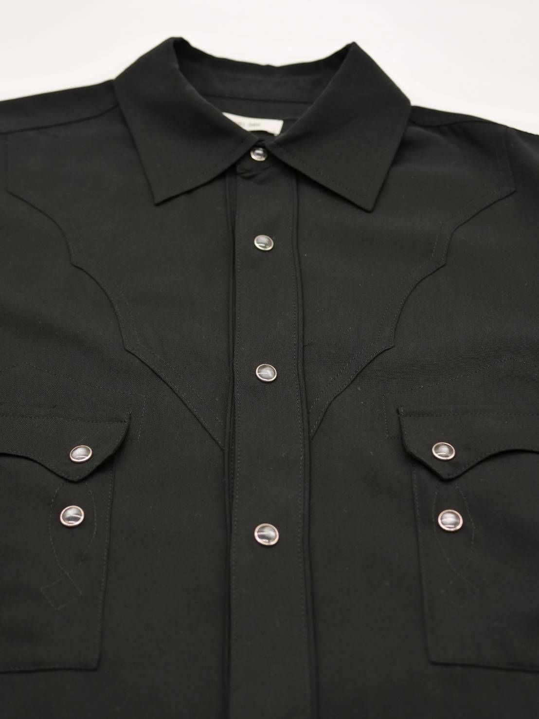 【大人のためのブラックウエスタンシャツ】 BLACK / オーバーサイズシャツ /