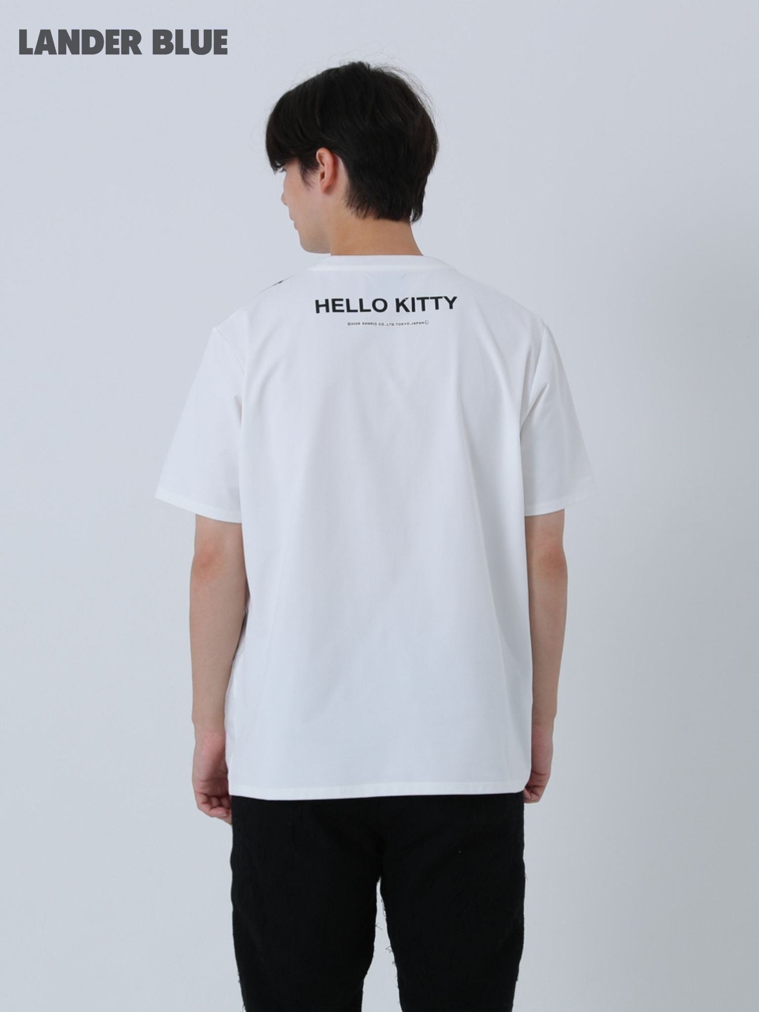 【3Dハローキティデザイン】TR-095 アートTシャツ / サンリオコラボ / WHITE / ユニセックス