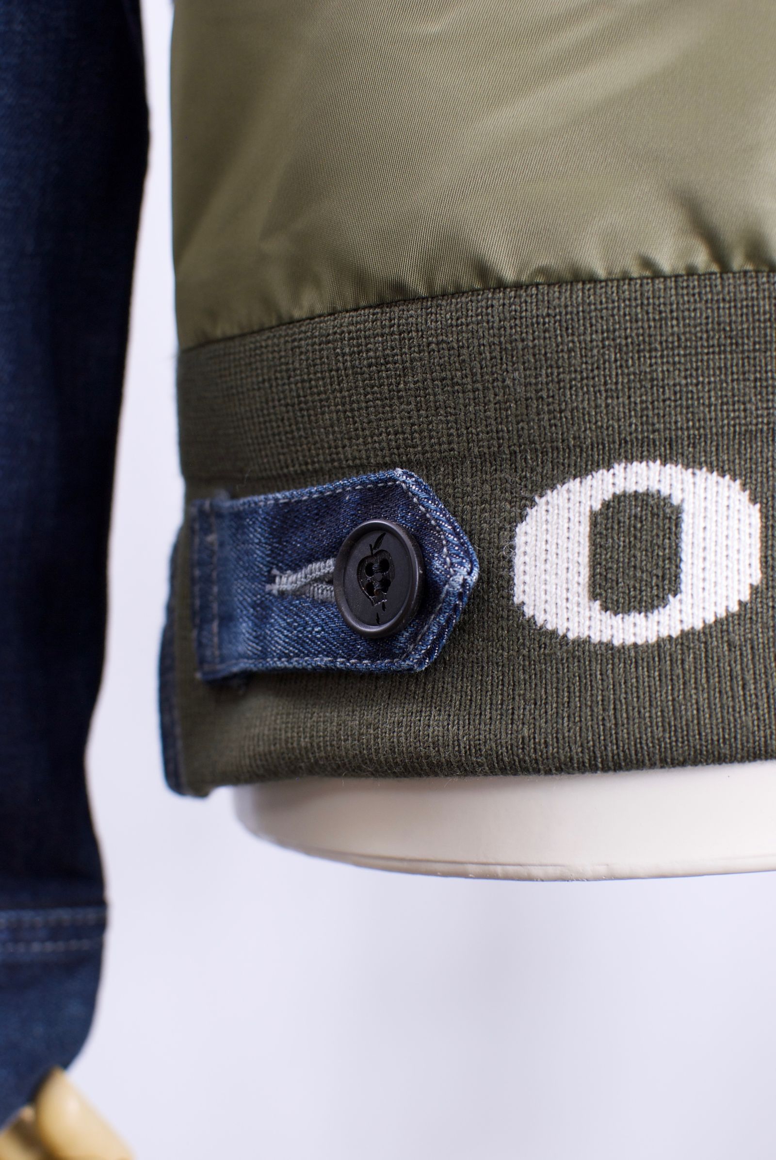 ONE-656A MA-1 DENIM JACKET  / デニムジャケット / デニム×ナイロン / Hand Made / ハンドメイド  / ハンドペイント