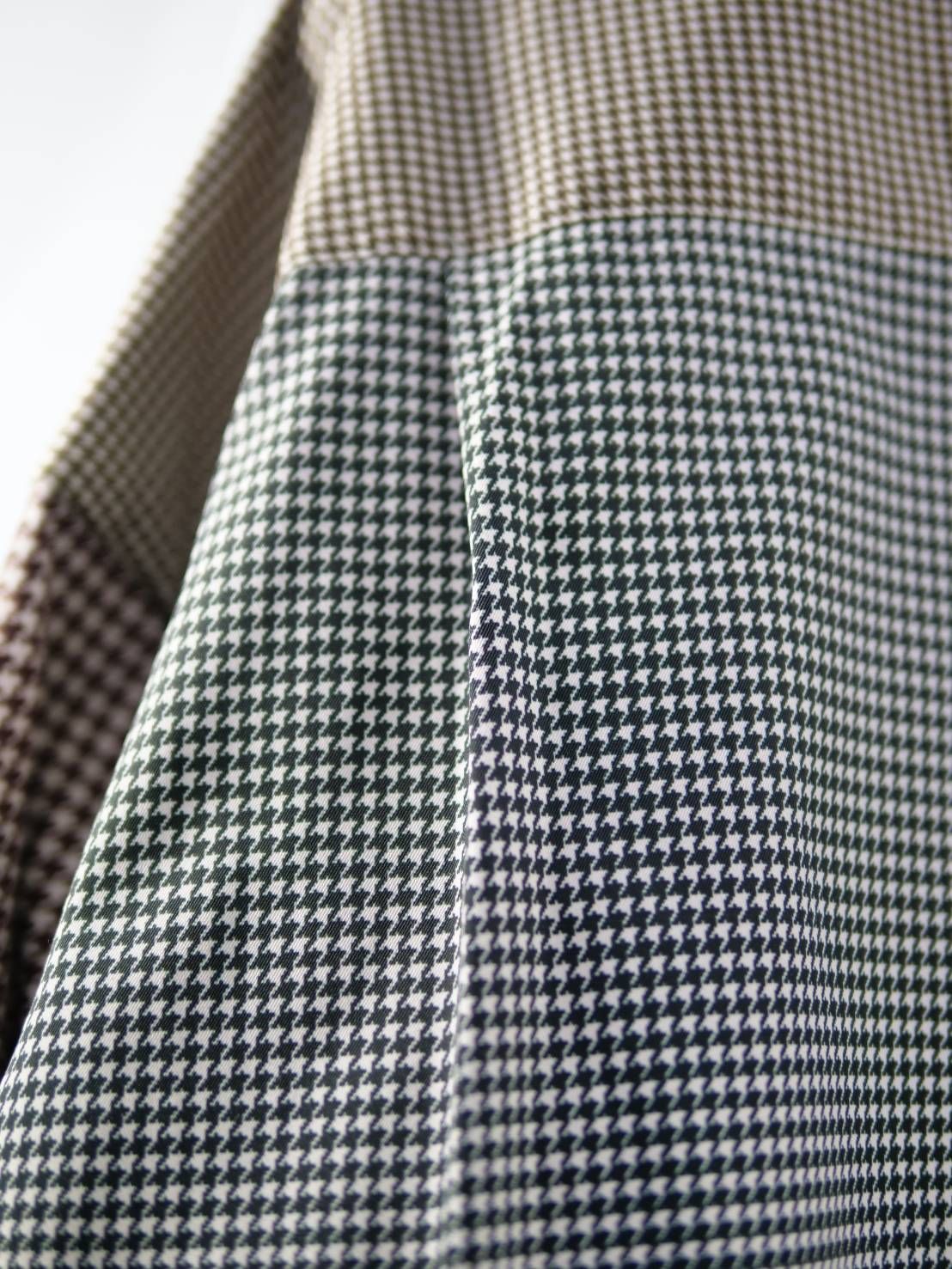 異なるチドリ柄を組み上げたモードシャツ｜40代からの大人に似合う一着｜オーバーサイズ｜ユニセックス