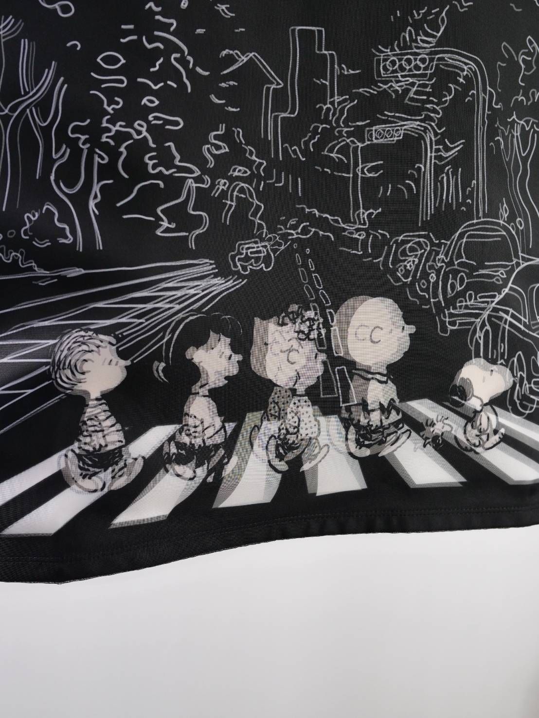 【スヌーピーシリーズ】 TR-098 / PEANUTS / SNOOPY / ライセンス商品 / 3Dアート / スヌーピーTシャツ / BLACK / UNISEX