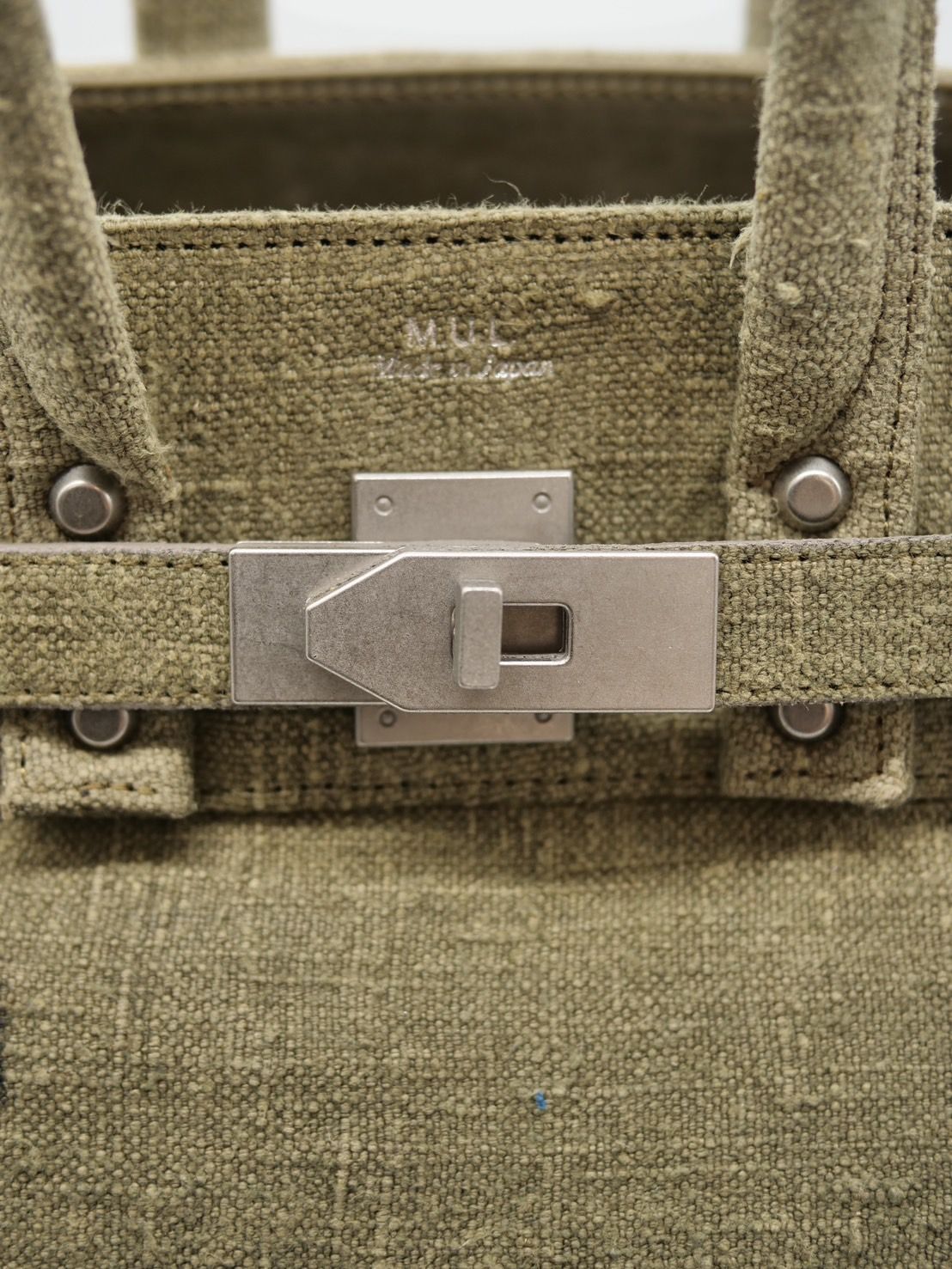 【M.U.L/ エムユーエル】Vintage Remake Fabric  / フランス軍テント生地 / リメイクバック / Mサイズ / 日本製 / Made in Japan /トートBag / メンズ レディース 兼用 UNISEX