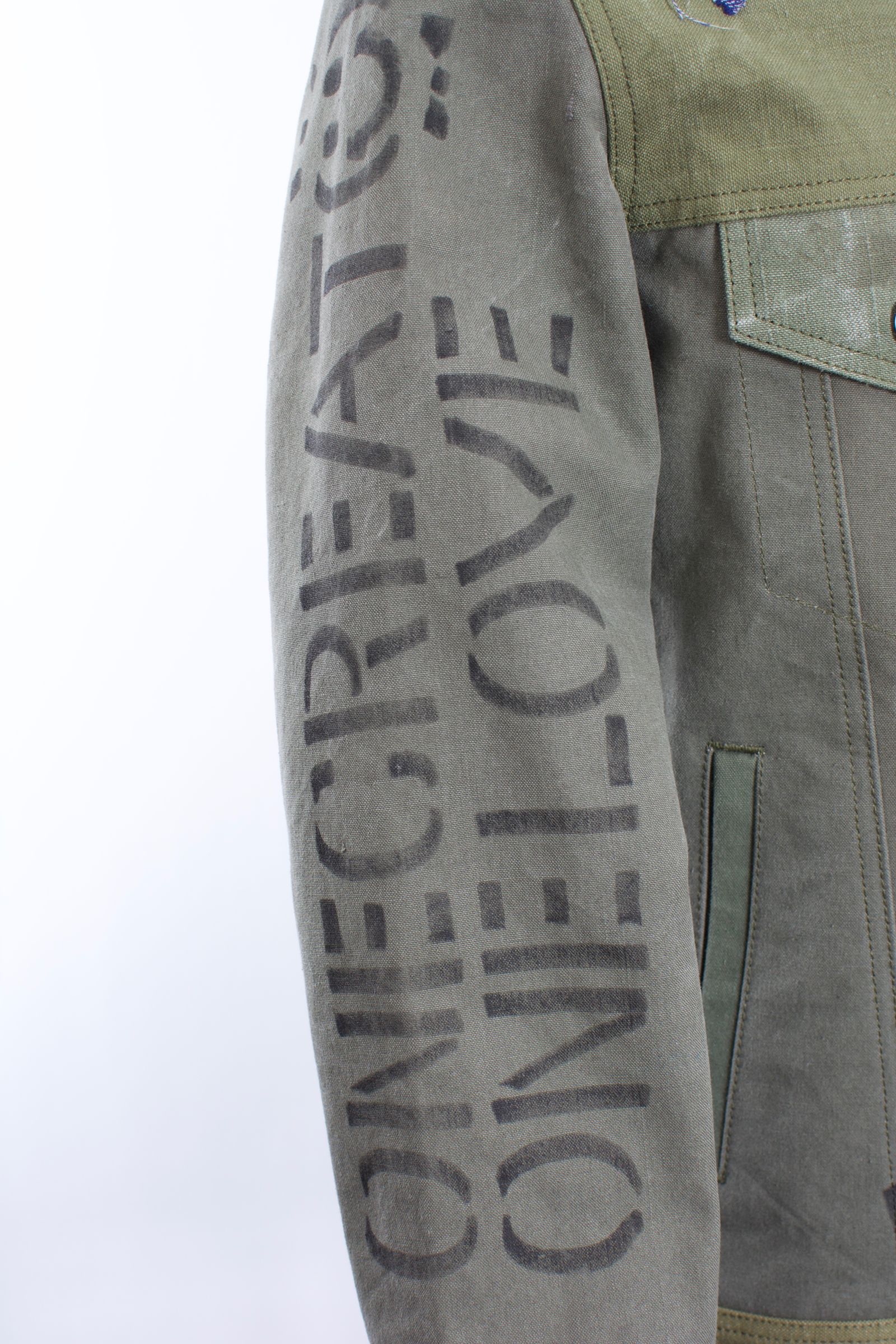 ONE-562 REBUILD JACKET / 1点物(M相当) / FRANCH ARMY DUFFLE BAG / ハンドメイド