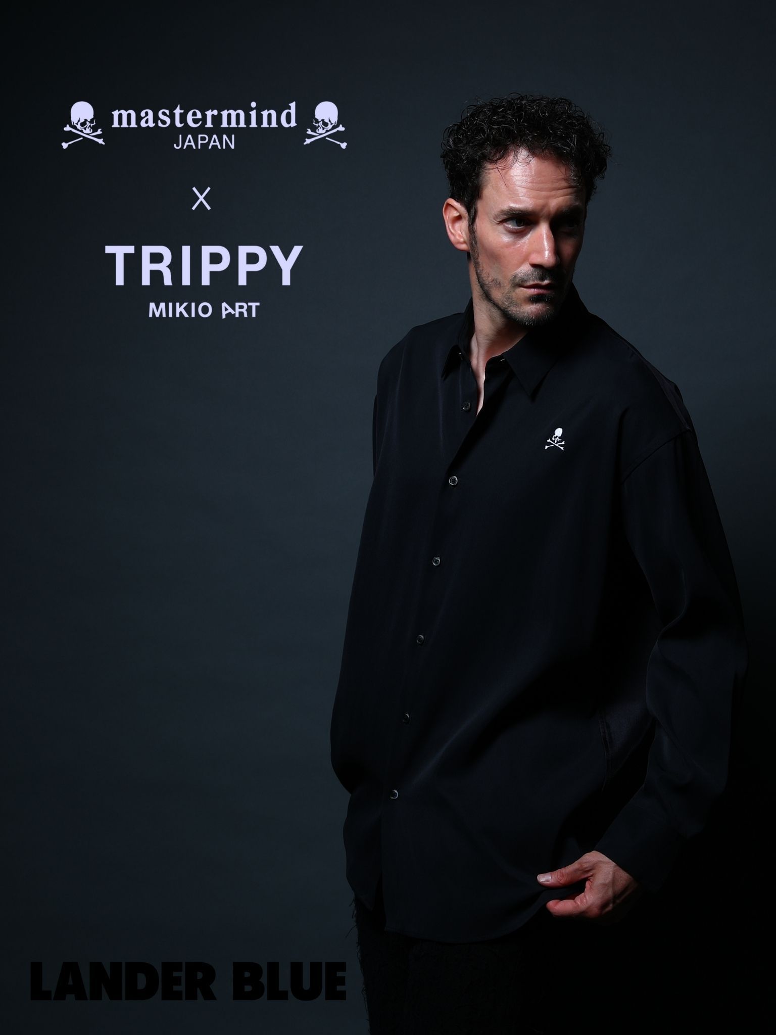 1月17日からの販売【mastermind JAPAN コラボレーション】 TRMM-4 ROCK STARS / SHIRT /BLACK/ 3Dアート/ UNISEX/