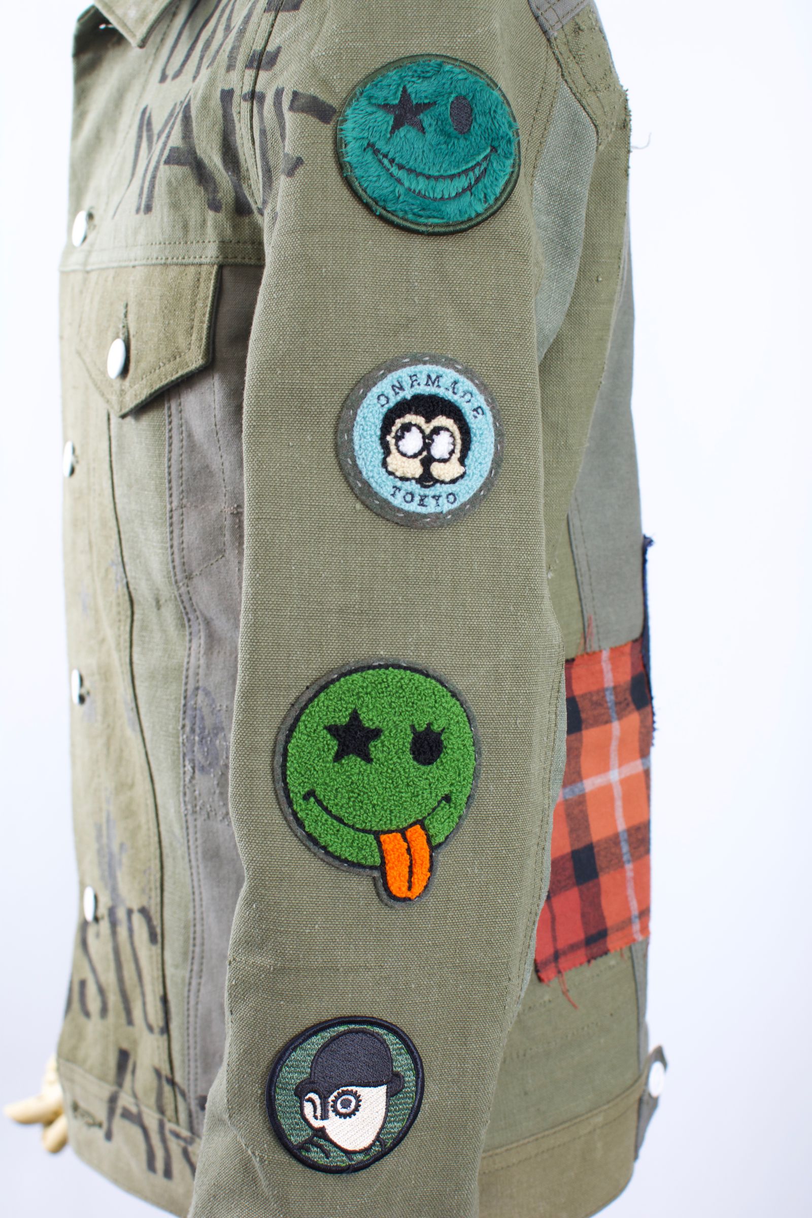 ONE-562 REBUILD JACKET / 1点物(M相当) / FRANCH ARMY DUFFLE BAG / ハンドメイド