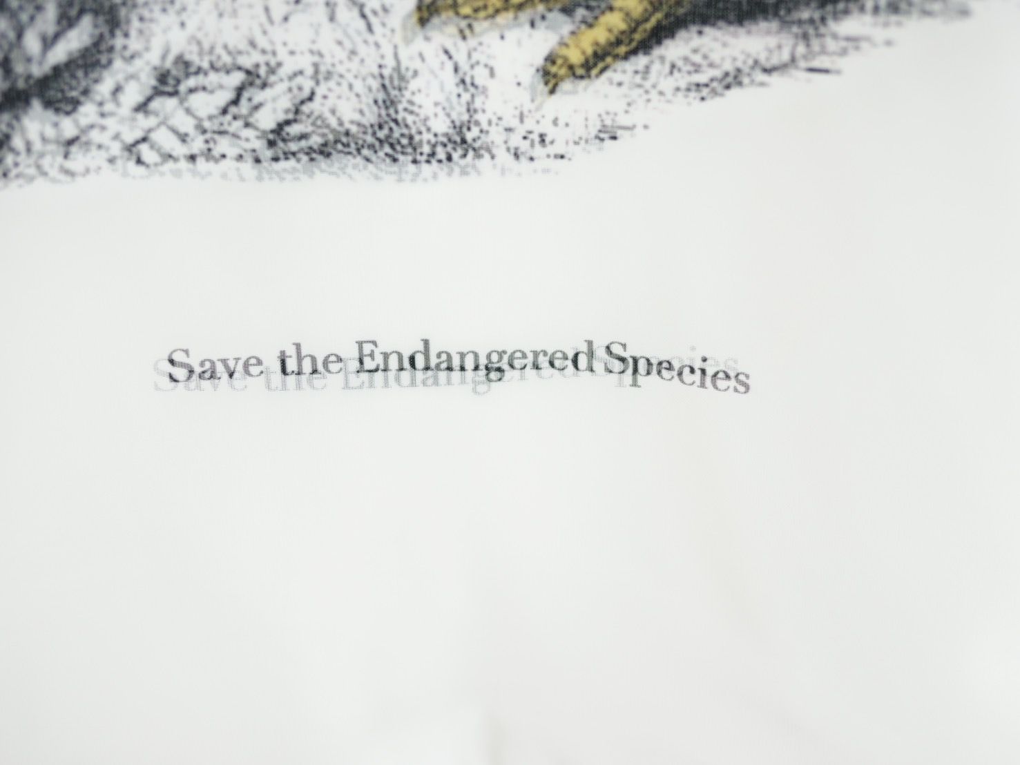 【3DアートTシャツ】RED LIST DODO TR-002 /  ハートドード   / アートブランド / Art Tシャツ / WHITE / トロンプルイユファッション / ユニセックス